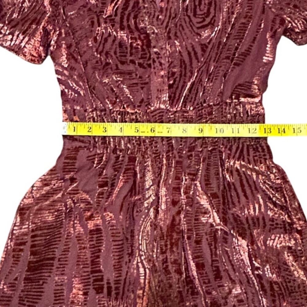 Anthropologie Somerset Jumpsuit Velvet Burnout Edition Women's Size XS - Picture 14 of 16